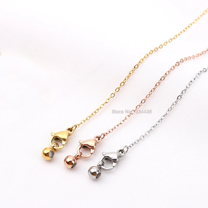 20 шт. тонкие регулируемые цепочки из нержавеющей стали 1 2 мм |