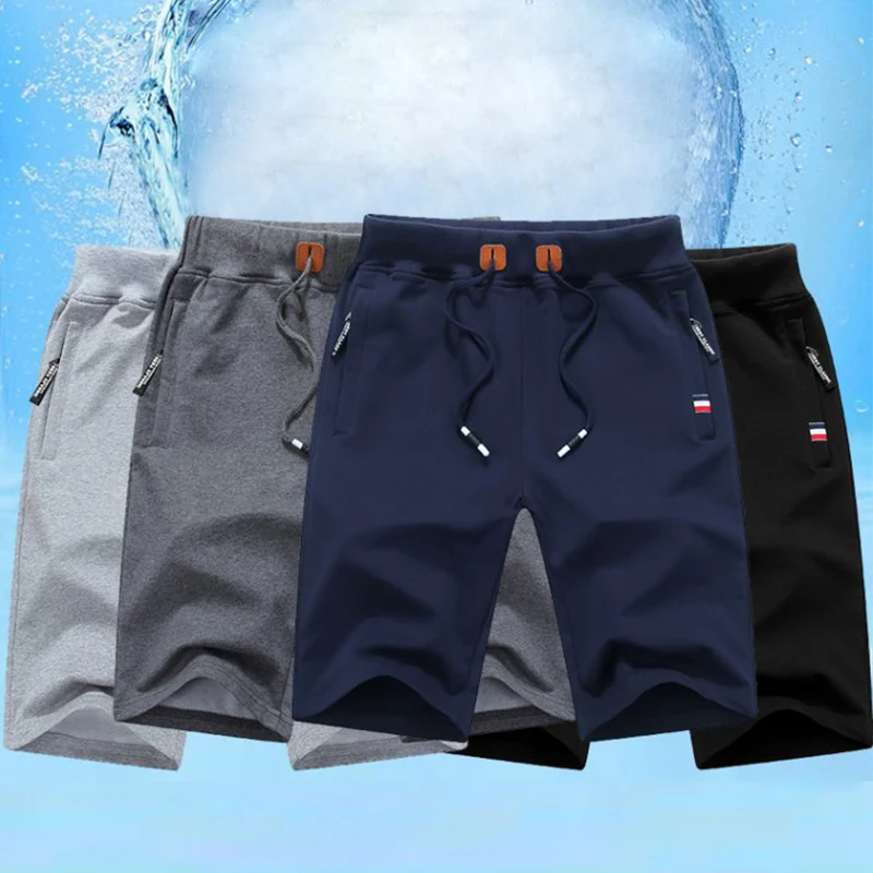 

Brand New Men's Shorts 2022 Summer Casual Cotton Fashion Boardshort Bermuda Male Drawstring Elastic Waist Breeches Beach Shorts