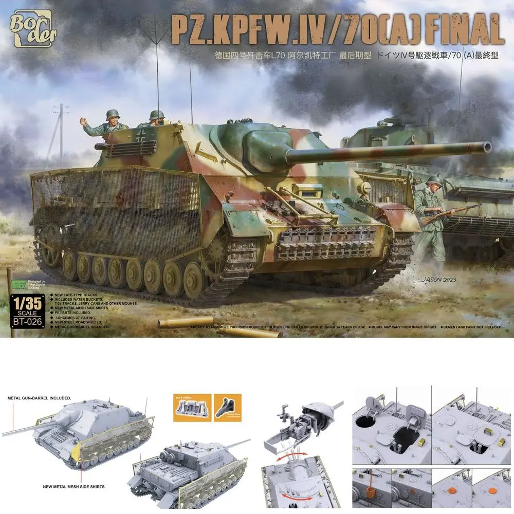 BORDER BT-026 1/35 Немецкий Pz.Kpfw.IV L/70(A) Final - Набор масштабной модели