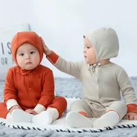 spring and autumn 3 36m baby boys and girls cotton breathable one piece romper childrens soft two piece suit outing clothes