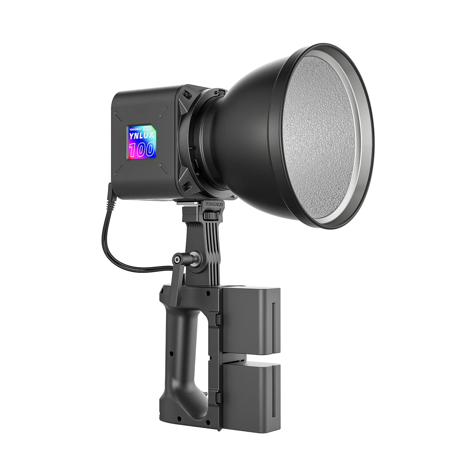 Фото Yongnuo LUX100RGB YNLUX100 RGB 120 Вт 2700–10000K Ручной уличный светодиодный светильник COB с креплением Bowens №2