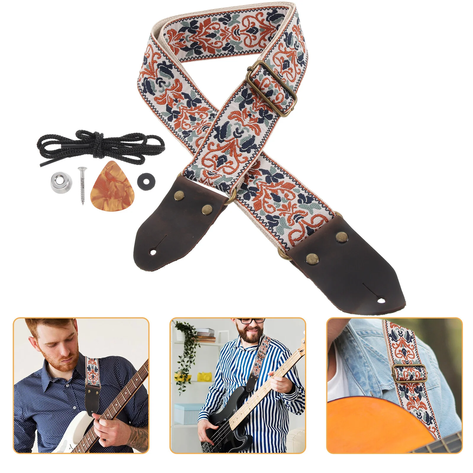 

Adjustable Guitar Strap Electric Guitar Strap Acoustic Guitar Strap Bass Guitar Strap