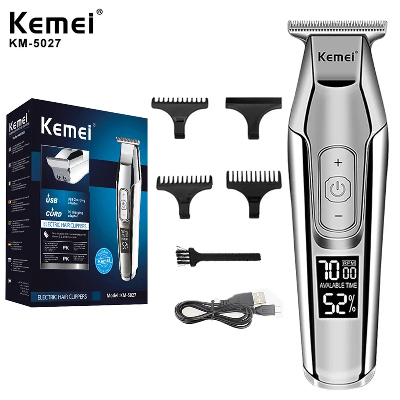 

Kemei Electric Hair Clippers Professional Haircut Men Electric Razor Trimmers Cordless Rechargeable Hair Cutter Machine Shaver