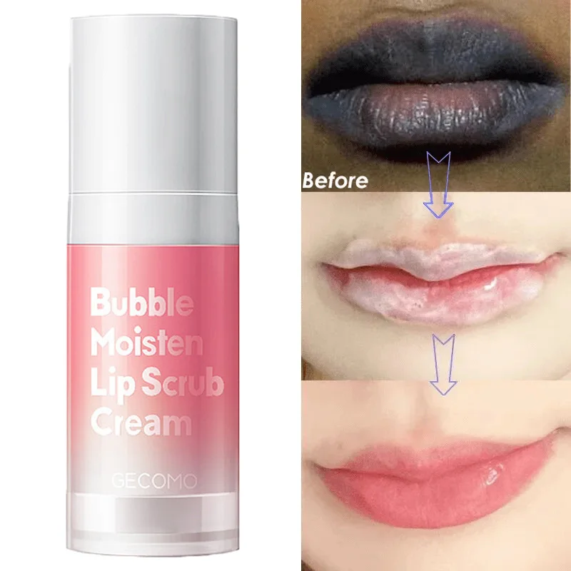 Bubble Lip Mask Whitening Moisturizing And Lightening Lip Lines Clean Exfoliate Dead Skin Spontaneous Foaming Care Products