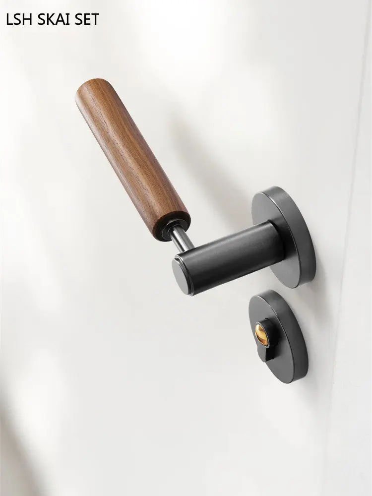 Флюоресцентный замок для внутренней двери спальни дверной из цельной древесины