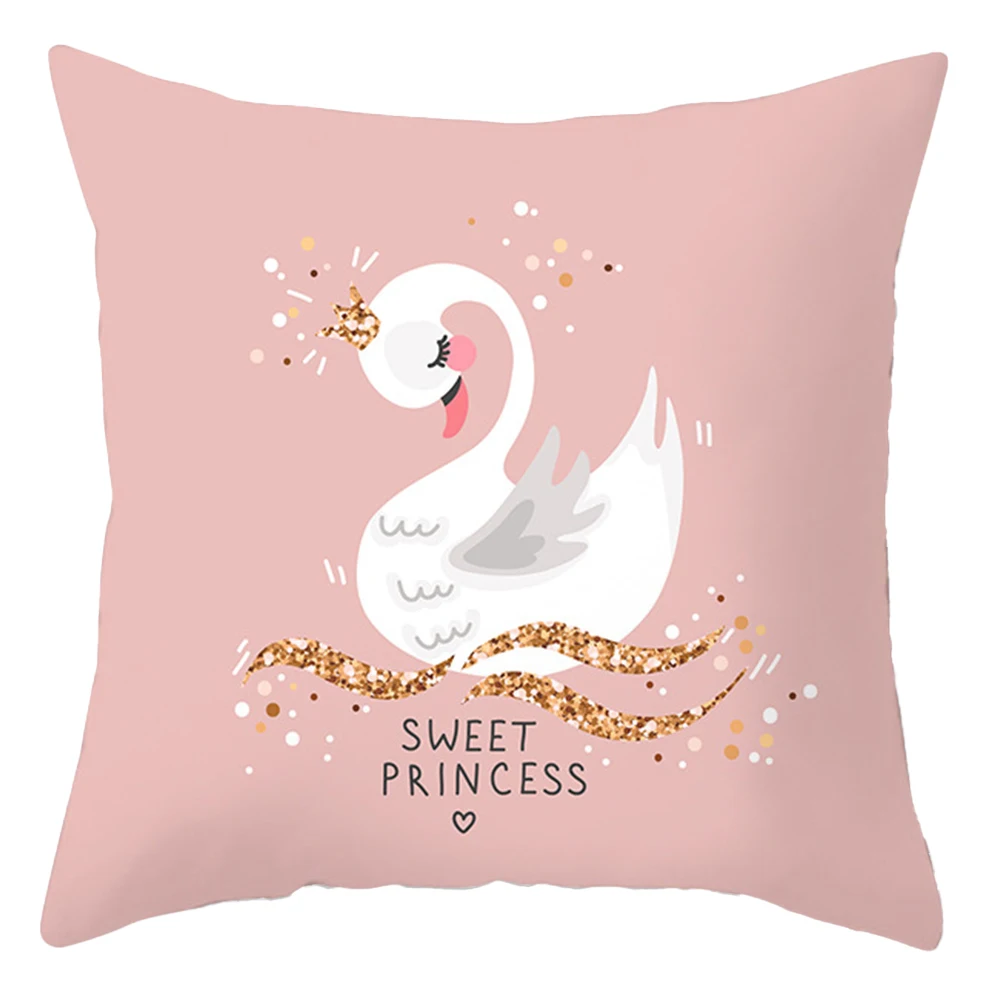 45x45cm Luxury Pink Feather Print Pillowcase Geometric Marble Pillow Case Cushion Cover Pillowcases Covers Decorative |