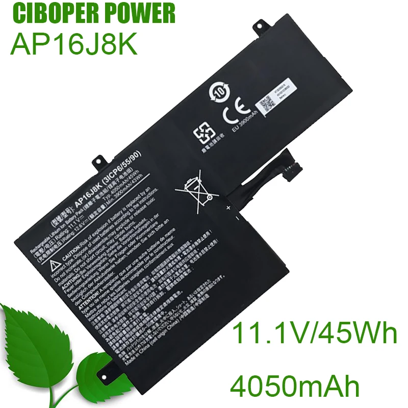 Bateria Original Ap16j8k 11.1v 45wh 4050mah do Portátil de cp para o Caderno da Série Chromebook 11 n7 C731