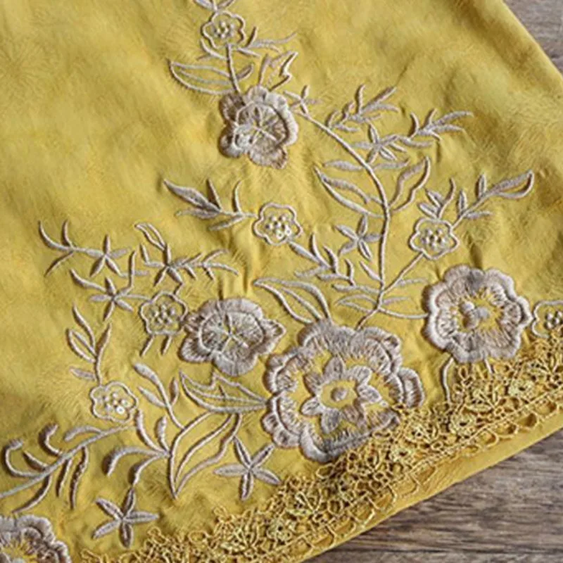 Рубашка из хлопка и льна 4XL Женская весенняя этническая блузка Харадзуку Танг Винтажная вышивка Свободный Китайский традиционный стиль НОВАЯ.