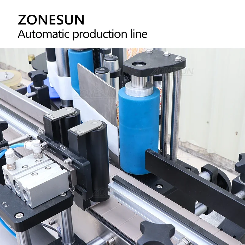 ZONESUN Машина для наполнения винтовым укупорки пасты с этикетировочной машиной