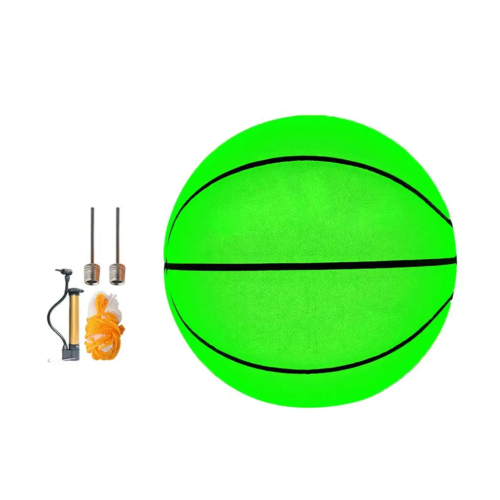 

Glowing Basketball Reflective Toy Green Balls Night Competition Sweet Gift Indoor Fine Workmanship Game Supplies Kid Adult