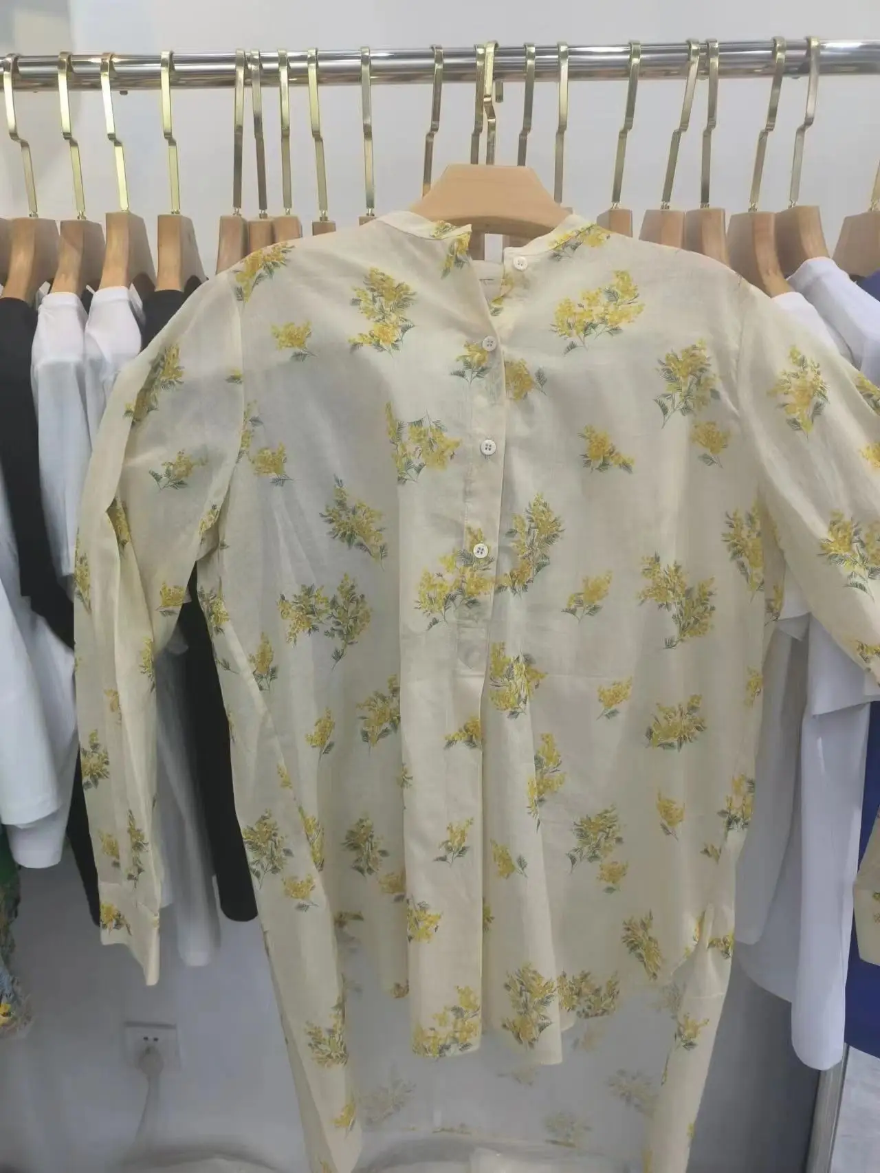 

S304 Fashion women's Shirts 2023 Runway Luxury famous Brand European Design party style women's Clothing