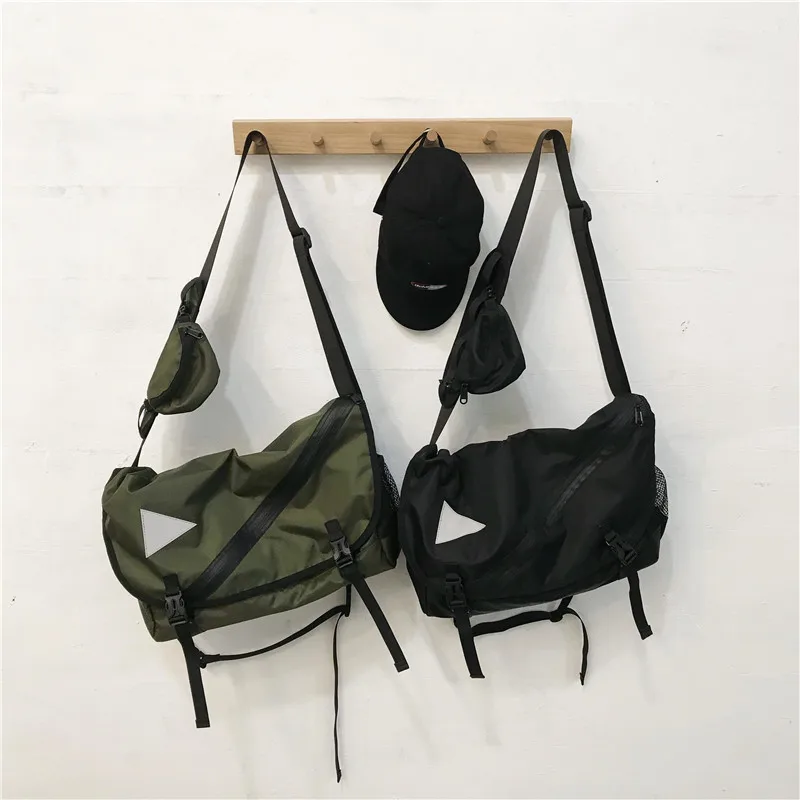 

New Street Harajuku Cool Functional Shoulder Bag Casual Tooling Backpack Hip-hop Men and Women Postman Messenger Bags Handbags