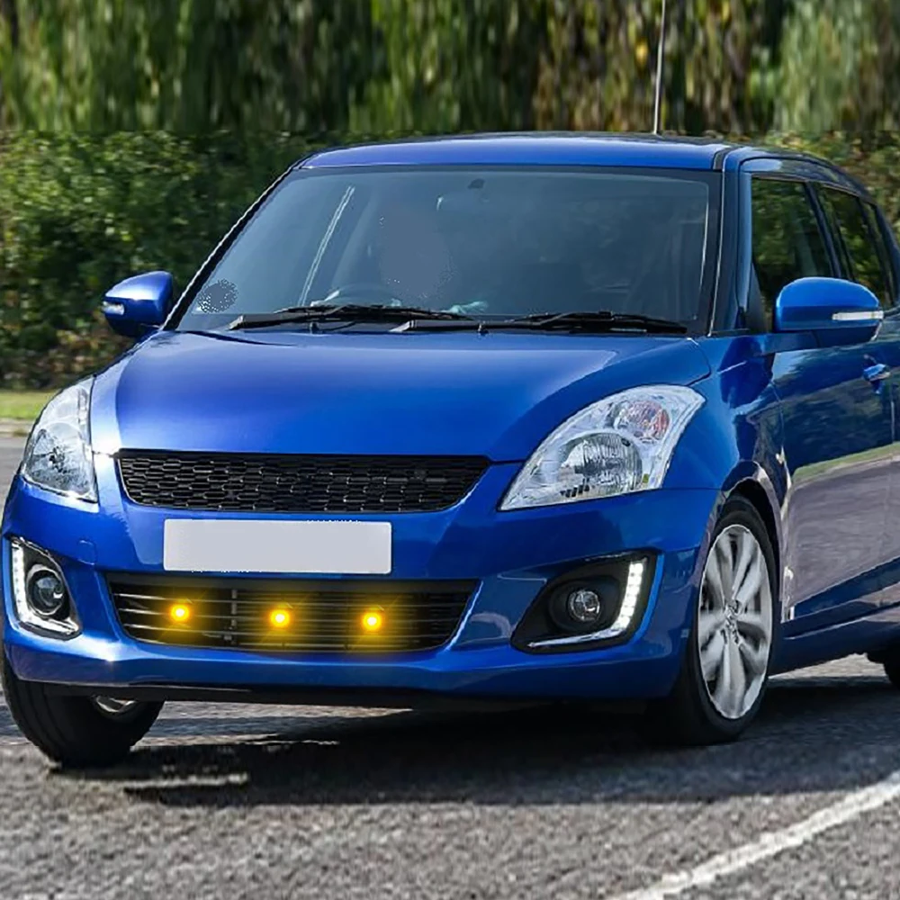 

Желтая решетка DILIDILI, дневная подсветка, аксессуары для Suzuki Swift 2006-2022