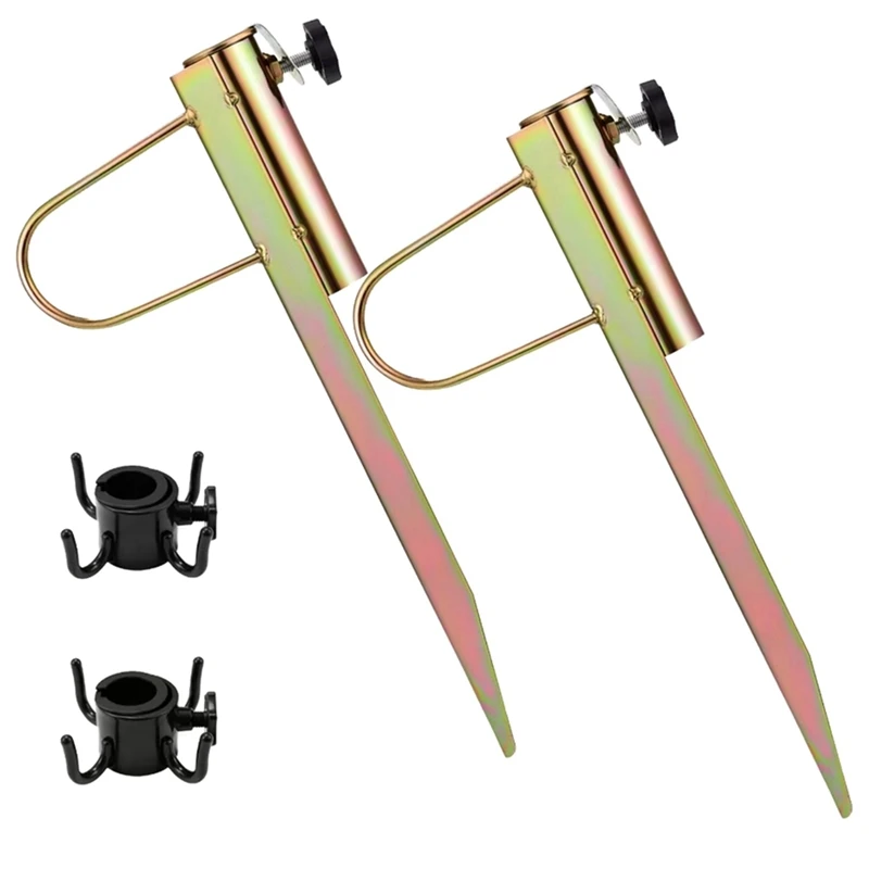 

2 PCS Patio Umbrella Stand Holder Beach Umbrella Holder For Beach Umbrella With Hook