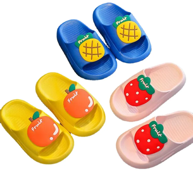 

Summer New Kids Slippers Cute Cartoon Indoor Bathbroom Slippers Boys Girls Baby Infant Slippers Non-slip