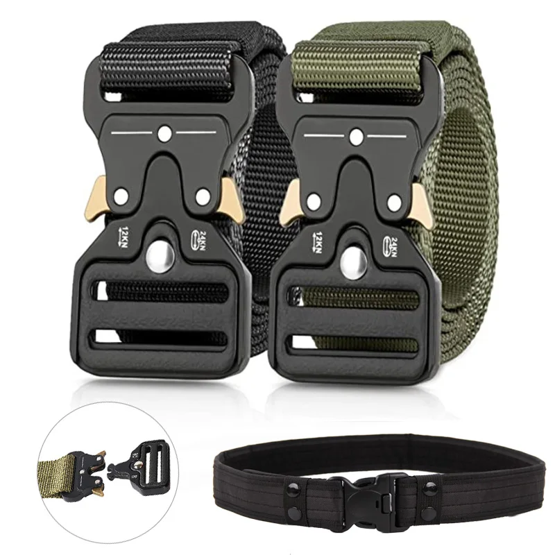

Multifunction Men's Nylon Tactical Belt Army For Outdoor Hunting Combat Survival Male High Quality Marine Corps Canvas Waistband