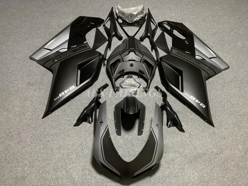 

4Gifts New ABS Motorcycle Fairings Kit Fit For DUCATI 848 evo 1098 1198 s Bodywork Set Custom Matte Black