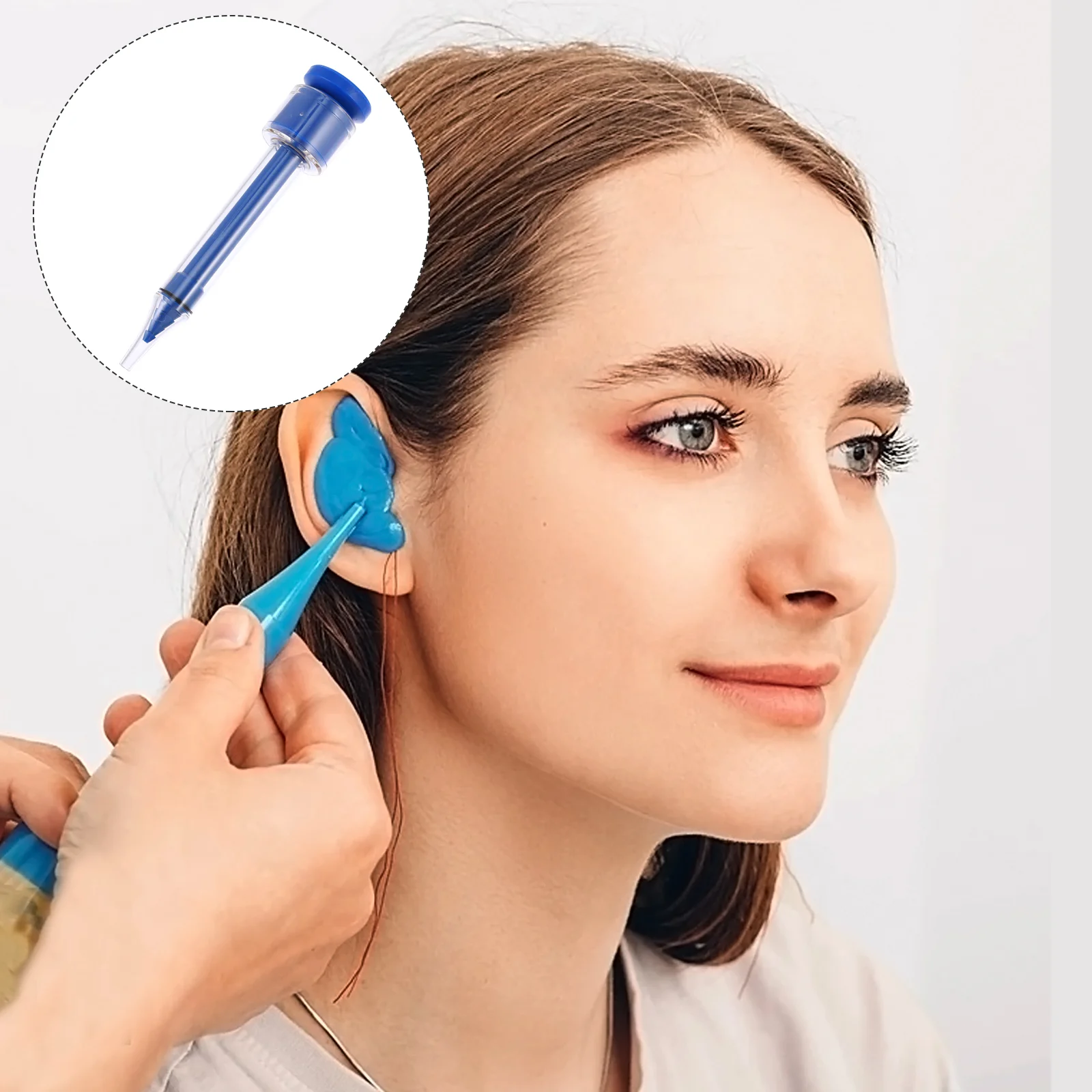 

1pc Earphone Ear Prints Syringe PC Syringe Tool Hearing Aid Ear Mold Syringe