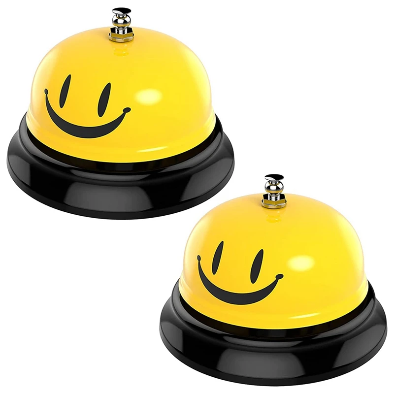 

Call Bell, Service Bell Dinner Desk Bell For The Porter Kitchen Restaurant Bar Hotel Schools-2 Pack