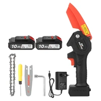 21v mini cordless chainsaw 4 inch electric brush pruning saw battery powered tree branch pruner pruning shears wood cutter