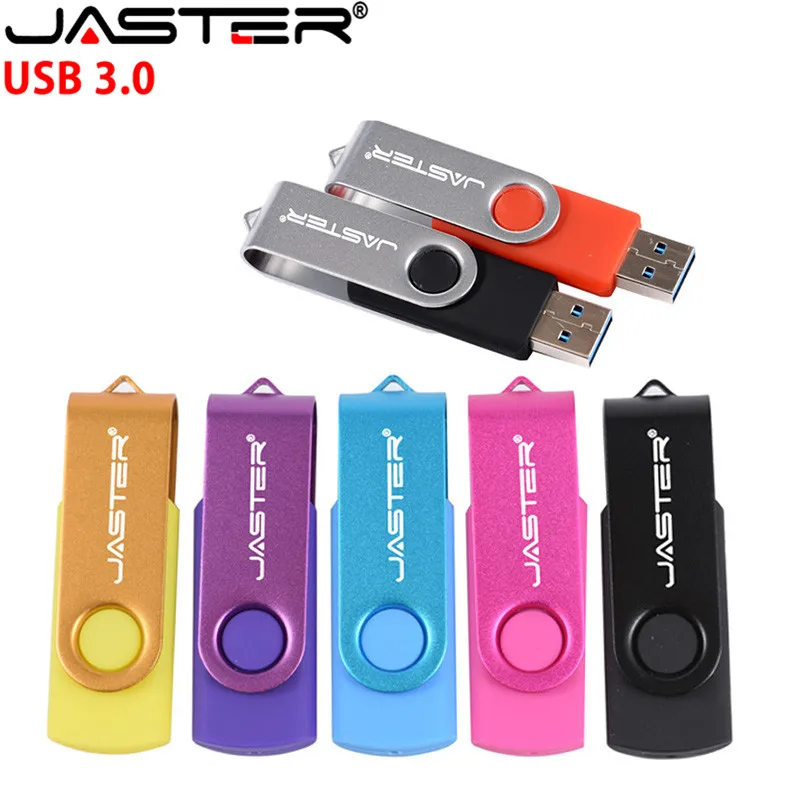 JASTER Rotation USB Flash Drive Pen Drives 8GB 16GB 32GB 64GB High Speed Usb Stick 3. 0 Flash Drive Pendrive Free Custom LOGO images - 6