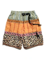 kapital japanese style hawaiian beach tiger leopard stitching japanese fashion casual shorts mens camouflage loose beach pants