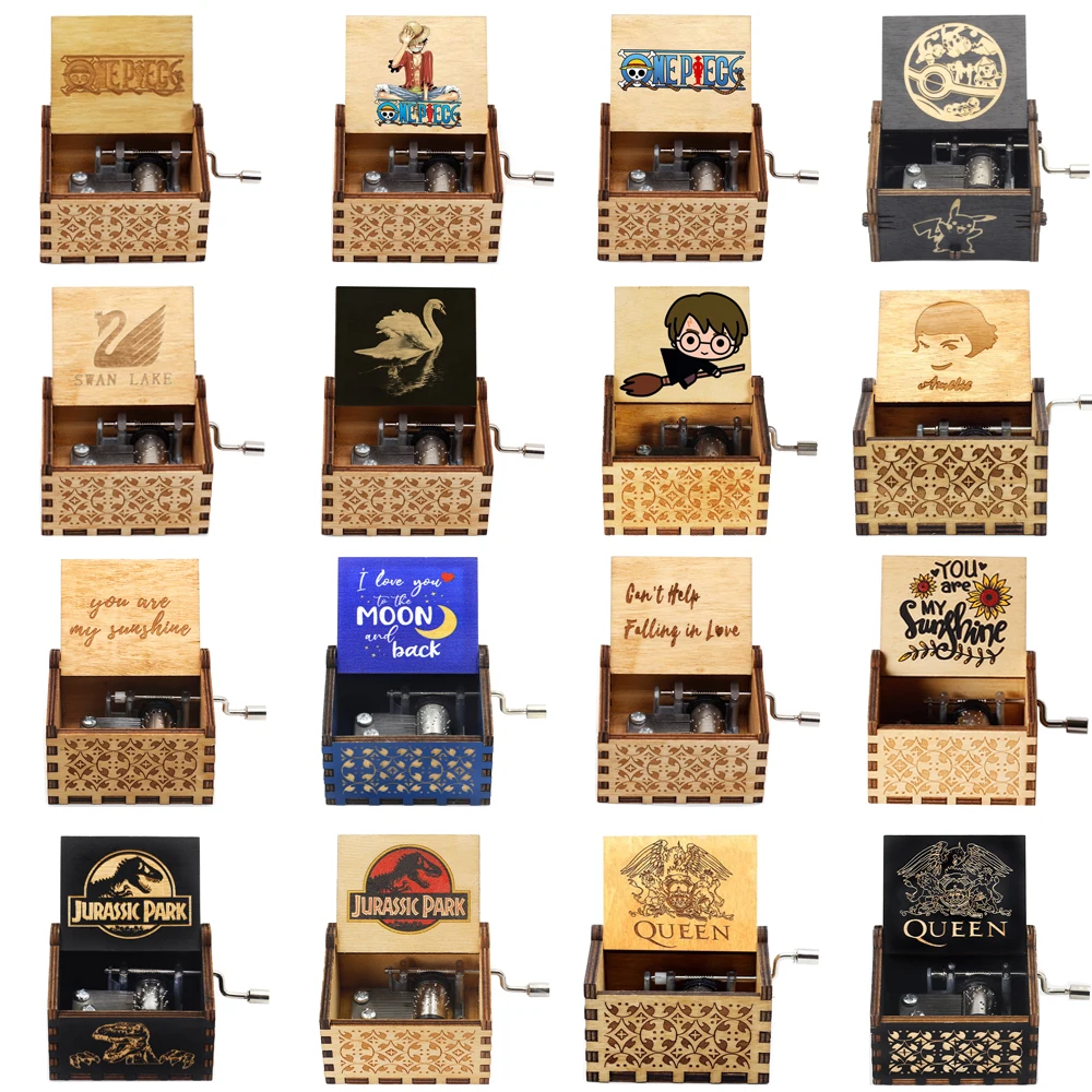 Оптовая продажа 2022 деревянная музыкальная шкатулка старый друг моё сердце