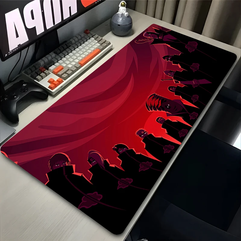 XXL Аниме Коврик Для Мыши Red Clouds Naruto A-Akatsuki Водонепроницаемый Противоскользящий