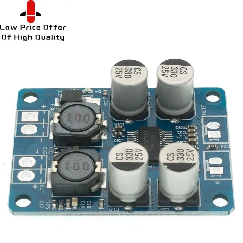 10000 TPA3118 PBTL 60 Вт моно цифровой аудио усилитель платы AMP модуль чипа 1X60W 4-8 Ом