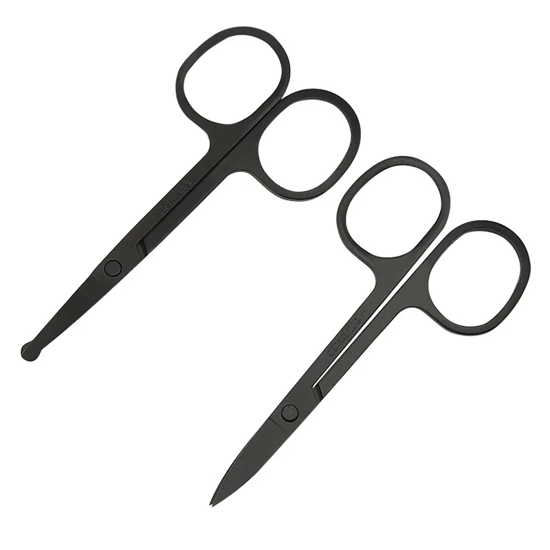 

Nose Hair Scissors Lightweight Stainless Steel Pointed Round Head Beauty Trimmer Nose Hair Trimmer Ergonomics Nose Hair Cutter