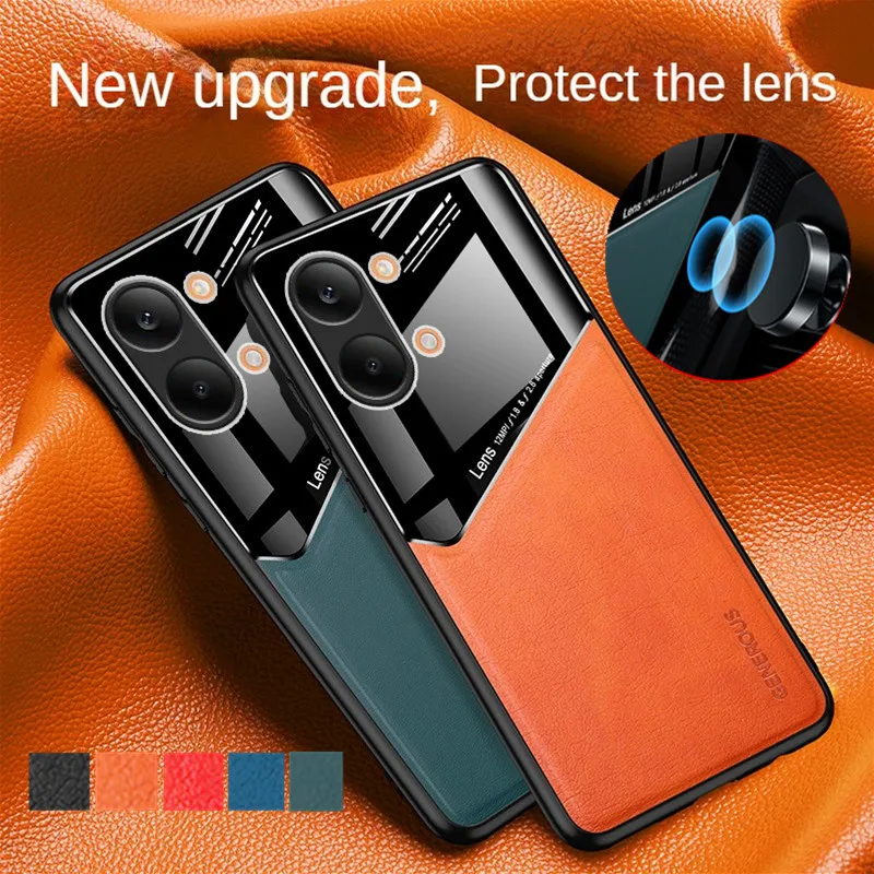 Фото Чехол с магнитным держателем на присоске для Xiaomi Poco X8 Pro Max, защитный чехол, противоударная рамка, Coque Funda №1