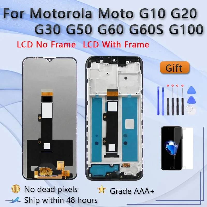 OEM ЖК-дисплей для Motorola Moto G10 G20 G30 G50 5G G60 G60S G100 XT2127 XT2128 XT2129 XT2137 Замена сенсорного