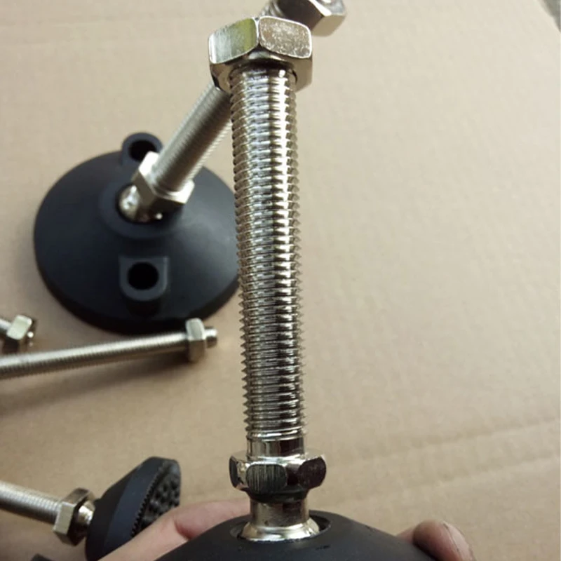 

1PC Nylon Universal Adjusting Foot With Threaded Swivel Base Articulating Leveling Leg for Furniture Support Guard Glide Pad