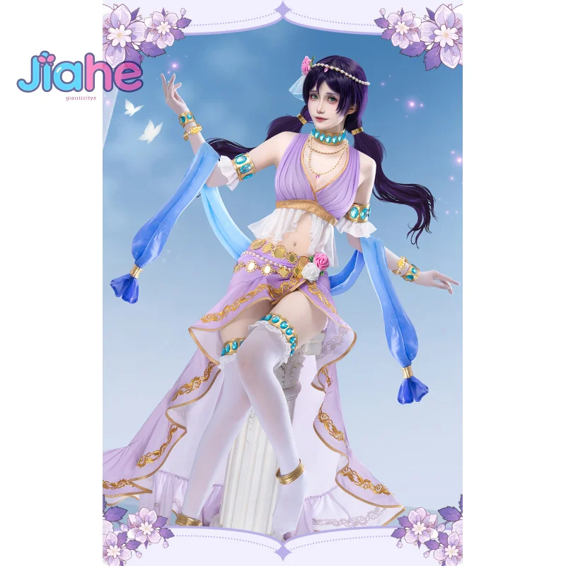 Фото Lovelive Nozomi Tojo Косплей Костюм Аниме Женское Платье Головные Уборы Носки Перчатки Вечеринка Униформа Хэллоуин Играть Ролевая Одежда Одежда №2