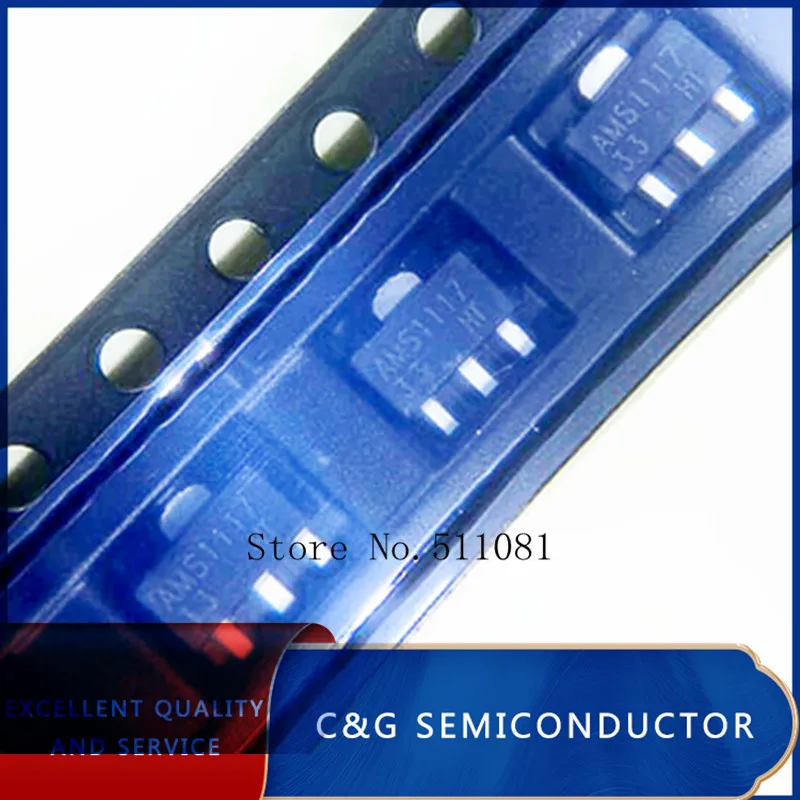 50 шт AMS1117-3.3 1117-3 3 SOT89 SOT-89 SMD V регулятор напряжения ZJ | Электронные компоненты и