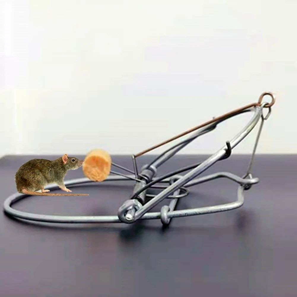 Classic Iron Mousetrap Spring Rat Catching Rodent Squirrel Easy Catching Pest Control Tool Garden Supplies