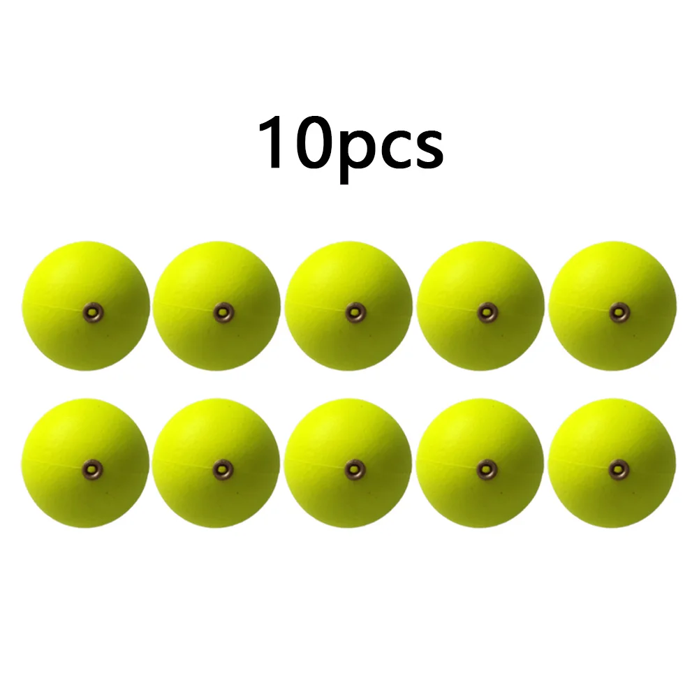 

10pcs 15mm Fishing Floats Bobber Ball Beads Foam Strike Indicators Buoys Tackle For Ocean Boat Rock Fishing With / No Guide Ring