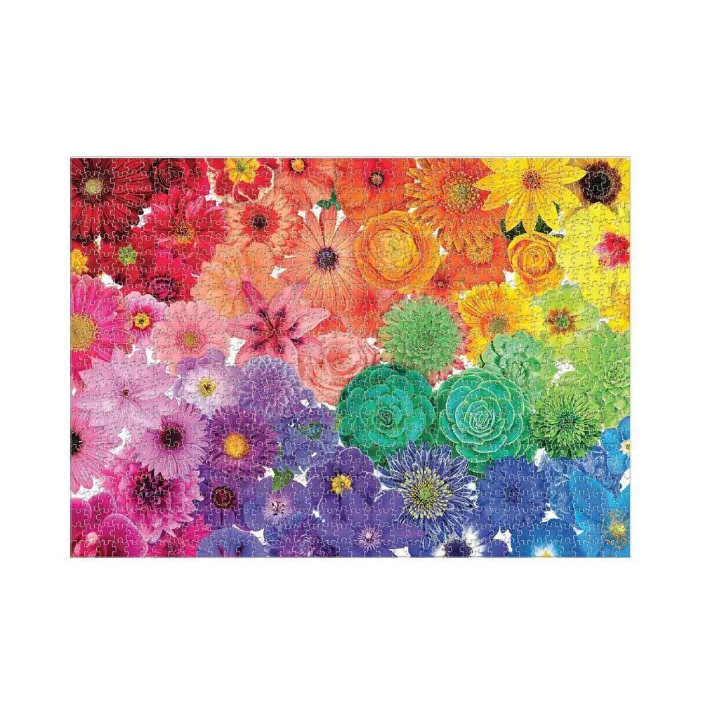 

70*50cm Jigsaw Puzzles 1000 Pieces Assembling Picture Bright Flowers Landscape Puzzles Toy For Adults Kids Game Educational W7H1
