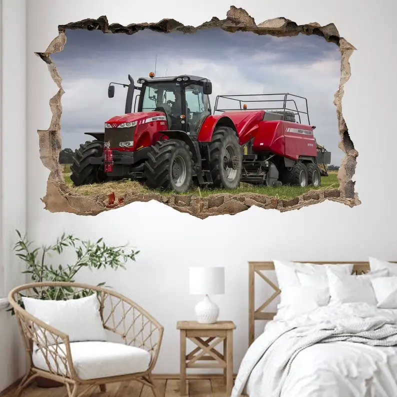 

Farming Tools Tractor Field Wall Sticker Decal Mural Poster Decor 413