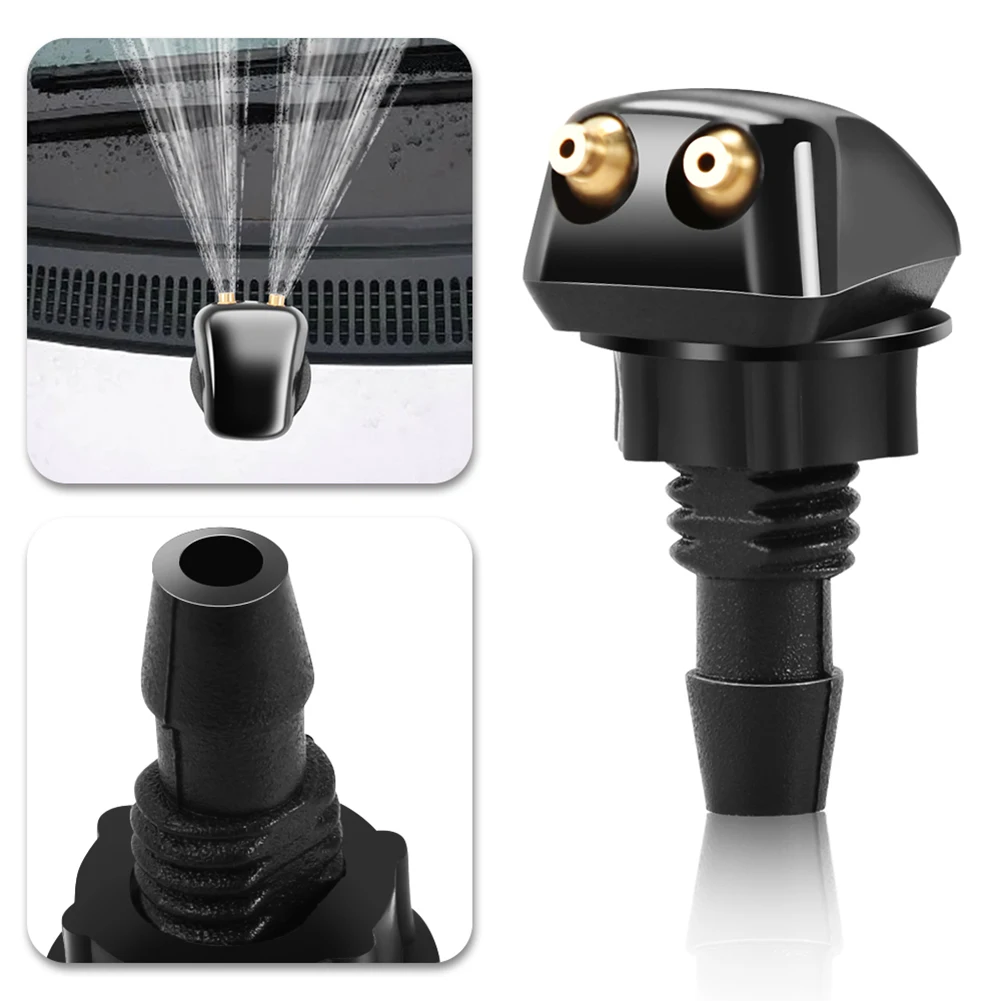 

Car Front Windshield Water Spray Nozzle 2 Pack Car Windshield Washer Wiper Water Spray Nozzle Auto Parts