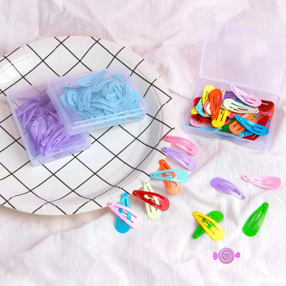 

50 шт./корт. Заколки для волос для маленьких девочек карамельные цвета детские заколки для волос металлические заколки для девочек детские з...