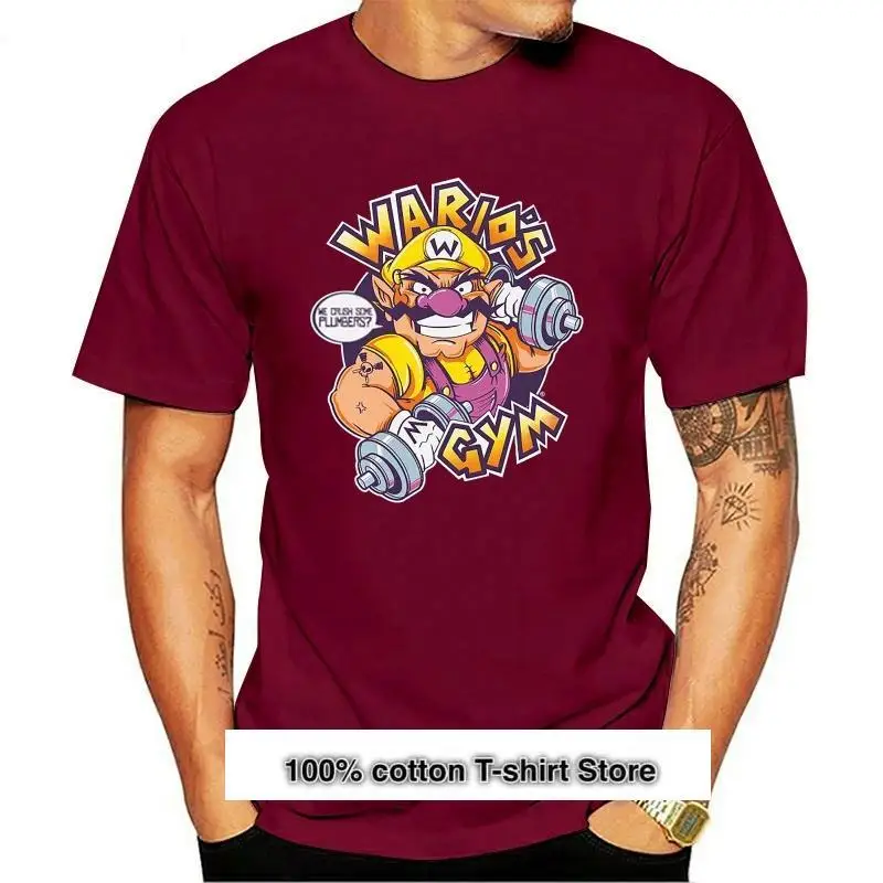 

Wario-Camiseta de gimnasio de Bross, divertida camiseta de entrenamiento, camiseta personalizada