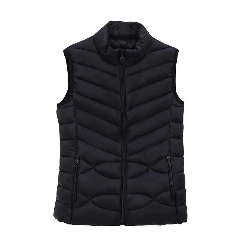 

Elegant Student Short Cotton Coat Down Jacket Parkas NEW Casual Autumn Winter Vest Woman Loose Warm Tops 4XL Plus Size Waistcoat