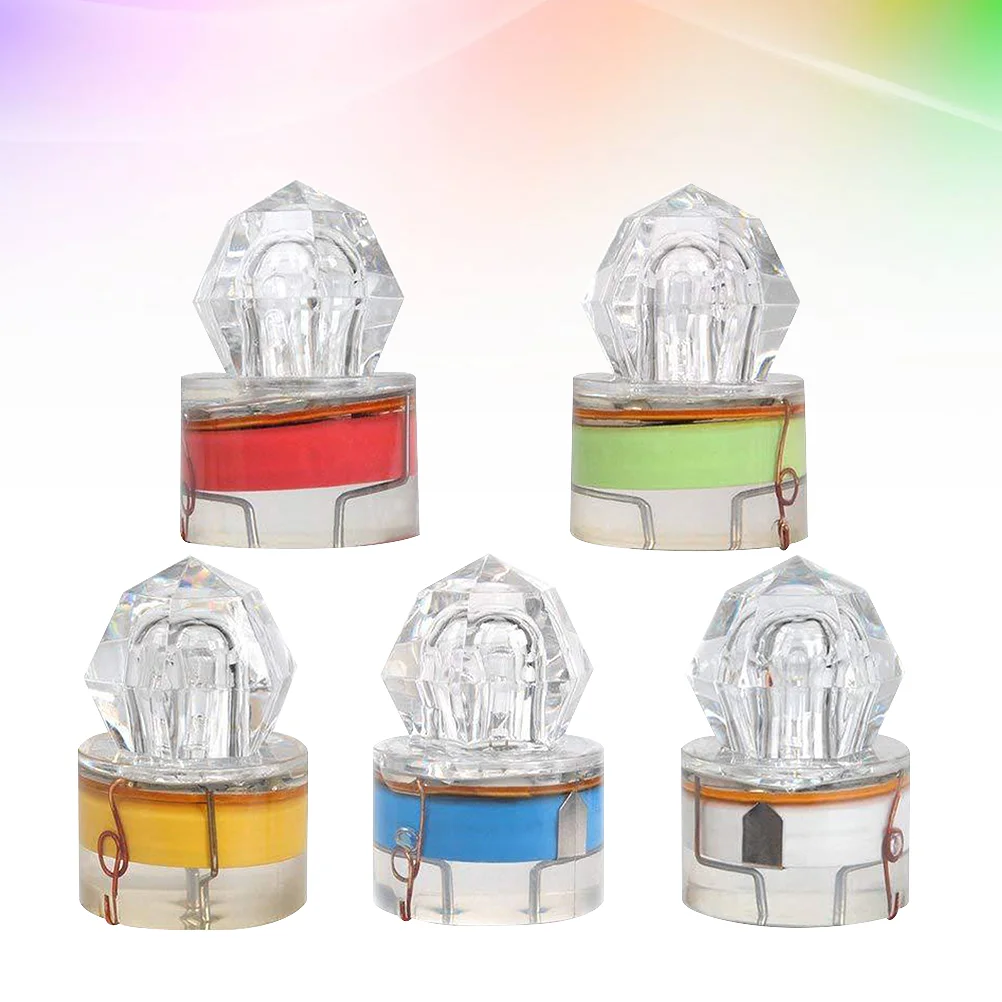 

5pcs Lure Underwater Lights Lure for Night ( Red+ Blue+ White+ Green+ Colorful )
