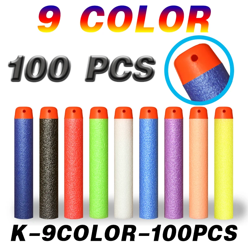 

Мягкие пули для Nerf, 7,2 см, 100 шт., пули для детского пистолета NERF N-Strike