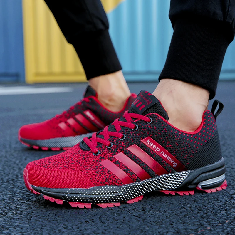 Breathable Running Shoes Men New 2022 Summer Ultra-light Tennis Sport Shoes for Women Casual Walking Race Big Size Free Shipping