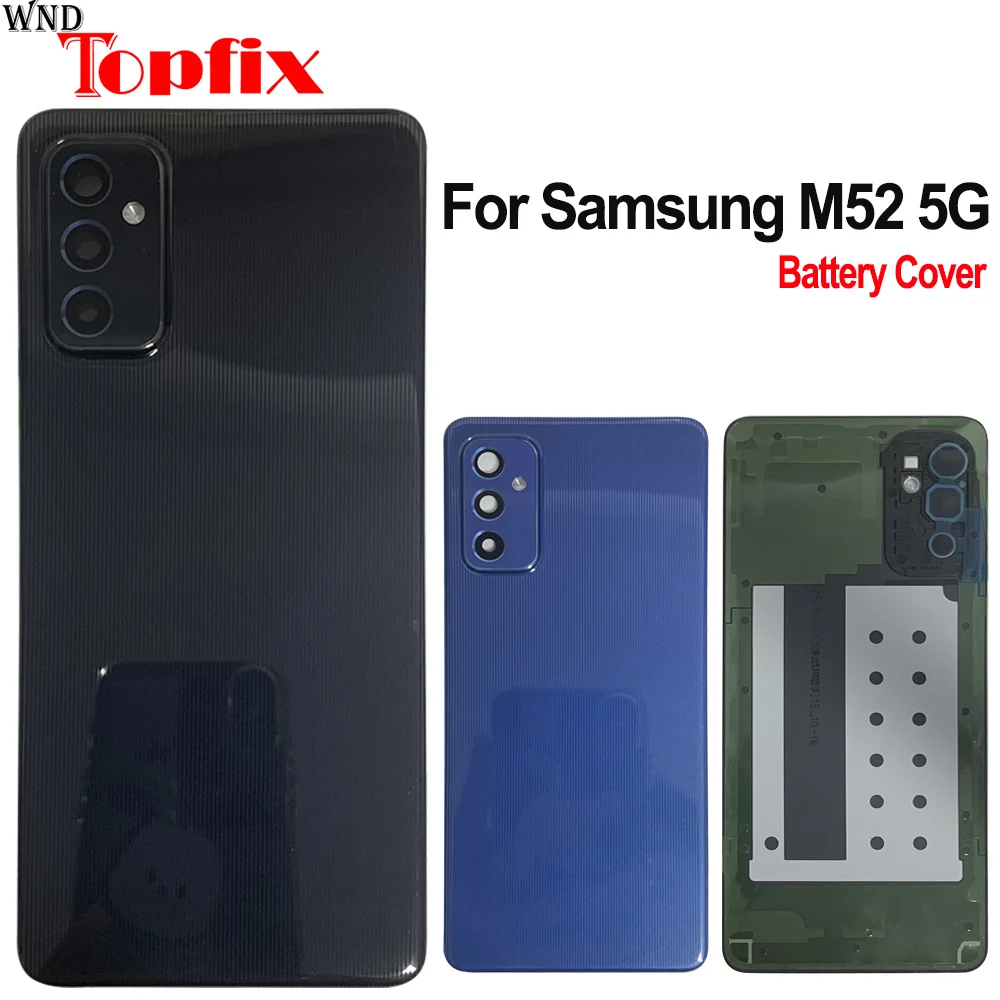 

6.7" For Samsung Galaxy M52 5G Back Battery Cover Door Rear Housing For Samsung M52 M526BR M526B Back Cover With Lens
