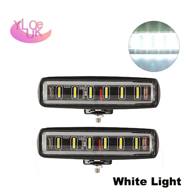 

automobile led work light 6LED 18W flat type off-road vehicle refitted spot light daytime running light area light