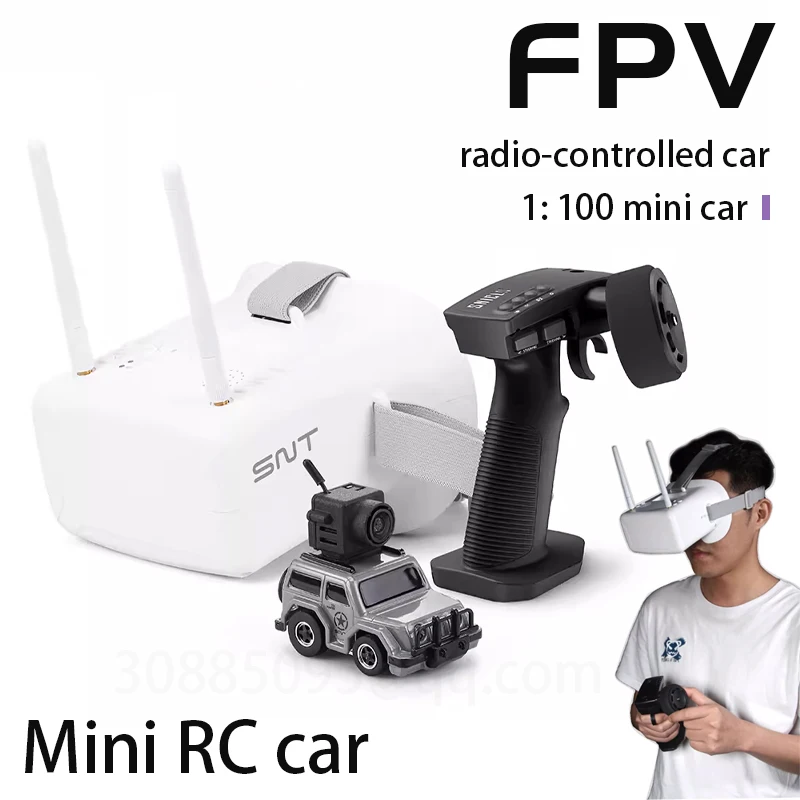 

JUST AIR 1:100 FPV radio-controlled car VR first perspective remote control car Mini racing car Children's toy gifts electric to