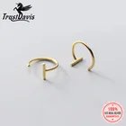 Серьги-гвоздики из серебра 925 пробы с крючком